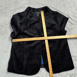 Josephine Black Textured Short Sleeve Jacket Women's Size 14 BRAND NEW!